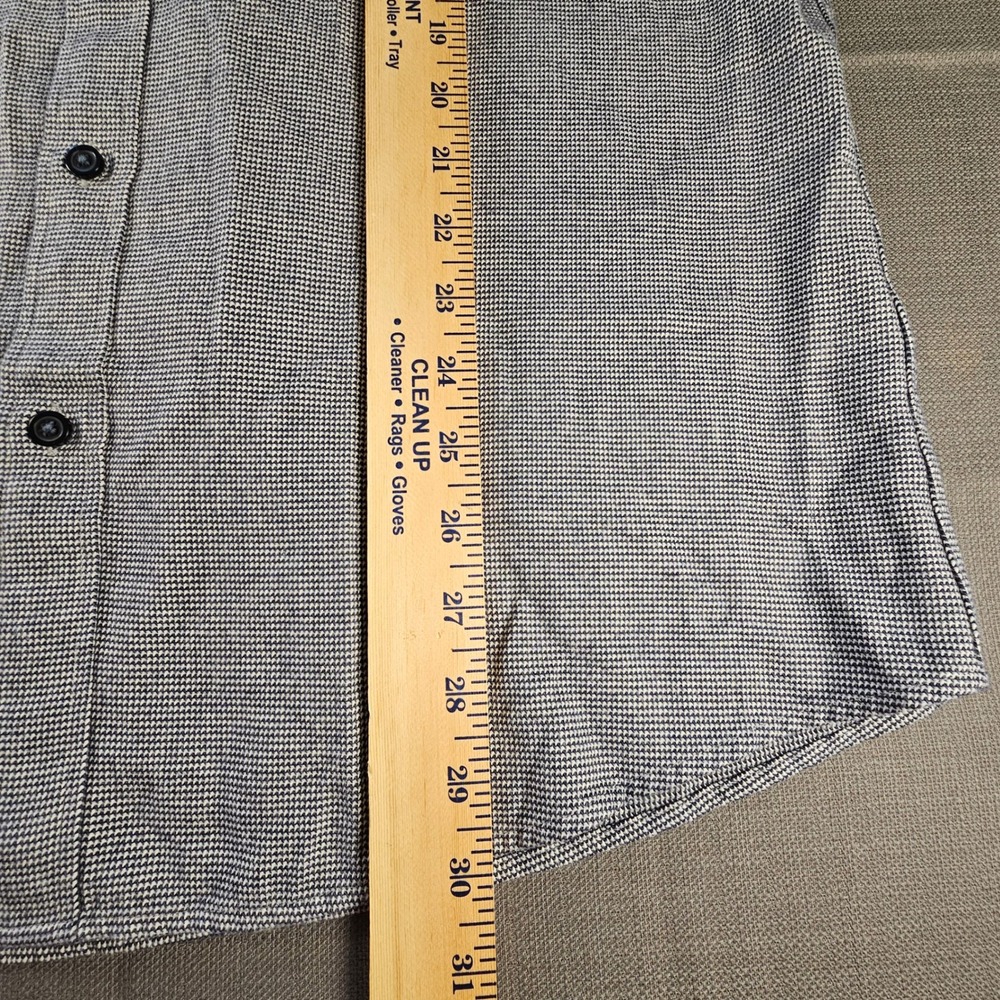 Charles‎ Tyrwhitt Mens Slim Fit Flannel Shirt Blue Puppytooth Dobby NWT L - Picture 4 of 9